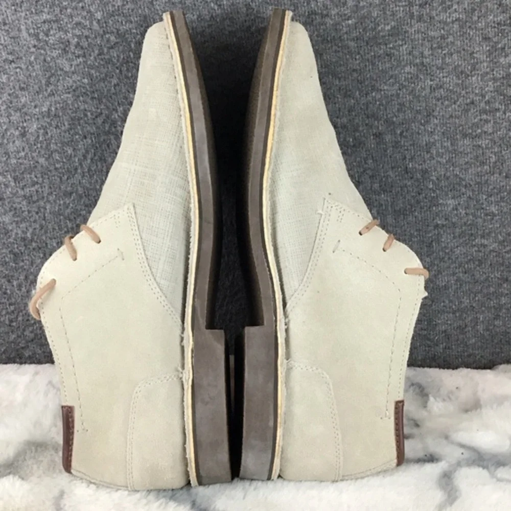 Kenneth Cole Men's Beige‎ Leather Lace-up Shoes Size 11.5